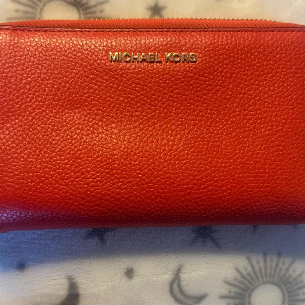 Michael Kors Orange Wristlet